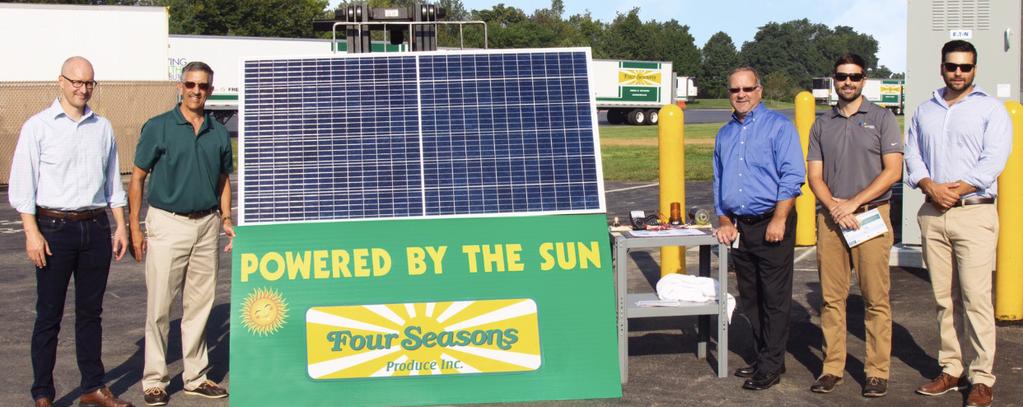 Not only is this solar array the largest collection of solar panels on a refrigerated facility in Lancaster County, PA, but the building is cooled with recycled water, keeping efficiency high.