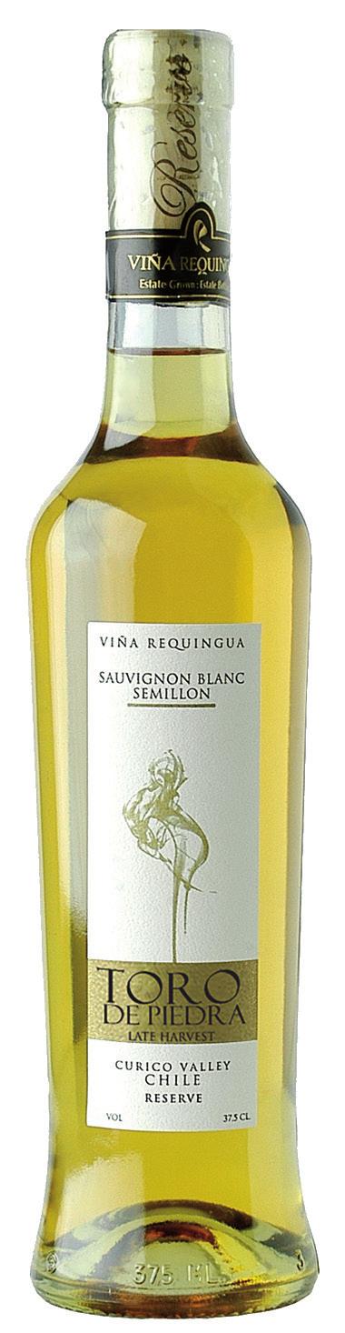 late harvest Curicó Valley 90% Sauvignon Blanc 10% Semillon 14% by Vol. 5 ± 0.