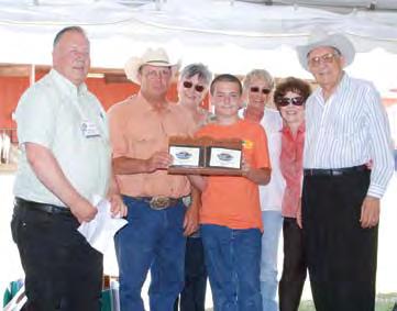 Charolais Each of the four ranches were recognized with a gift