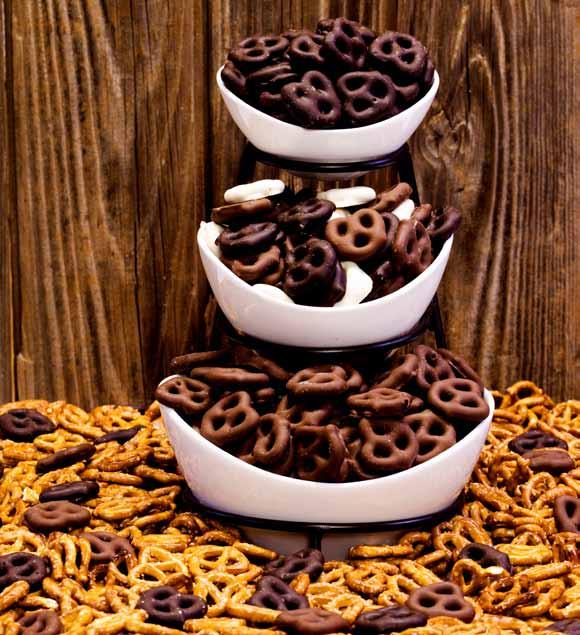 Pretzels The best tasting salty pretzels coated with our delicious chocolate! Choose from Milk Chocolate, Dark Chocolate, and White Chocolate. Can t decide? Go with a mixture of all three.