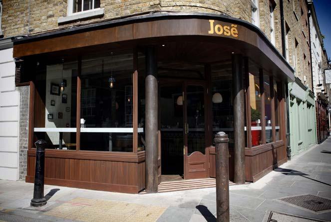 José Tapas Bar 104 Bermondsey Street London SE1 3BU A tapas and sherry bar on Bermondsey Street in London.