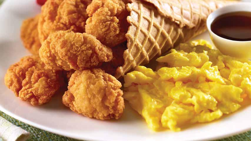 Finger Food Fun WAYNE FARMS BREADED CHICKEN BREAST CHUNKS & PATTIES Delicious chicken breast chunks offer a variety of breading styles and flavors sure to accommodate your menu needs.