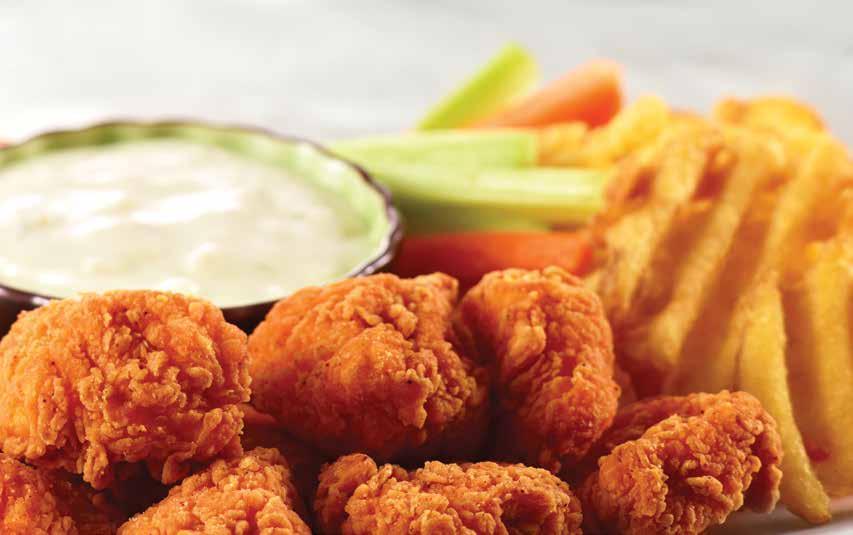 Available in par fried or fully cooked, these delectable boneless items are easy finger foods and perfect served as snacks, appetizers or full entrée portions!