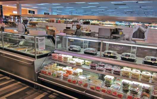 Attention is also paid to specially cooked meals in the Gourmet Chef section of the store and the dietician explains aspects such as portion control and mixing various products to achieve various