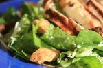 Caesar Salad ~ $12.50 per person Grilled chicken on fresh greens tossed in a Caesar dressing, served with a Roll Harvest Chicken Salad ~ $13.