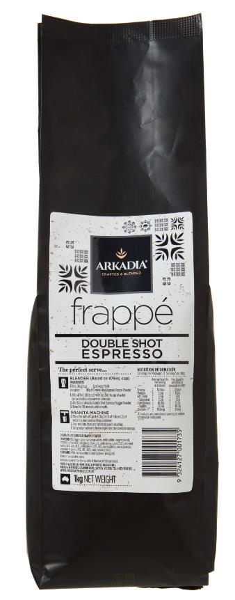 Frappe Double shot Espresso Our master blenders have developed a range of ice blended