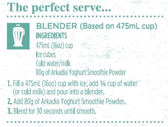 Smoothie Yoghurt Our master blenders have developed a range of ice blended beverages that deliver real indulgence.