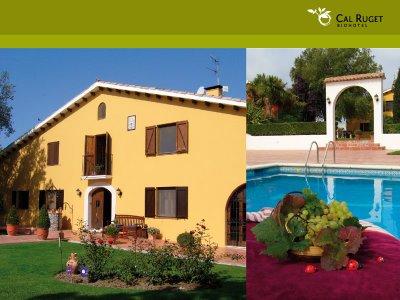 ORGANIC AND OENOLOGICAL GETAWAY LODGING AT CAL RUGET BIO- HOTEL Cal Ruget Biohotel is located in the small municipality of Vilobí del Penedès, a short drive from our winery.