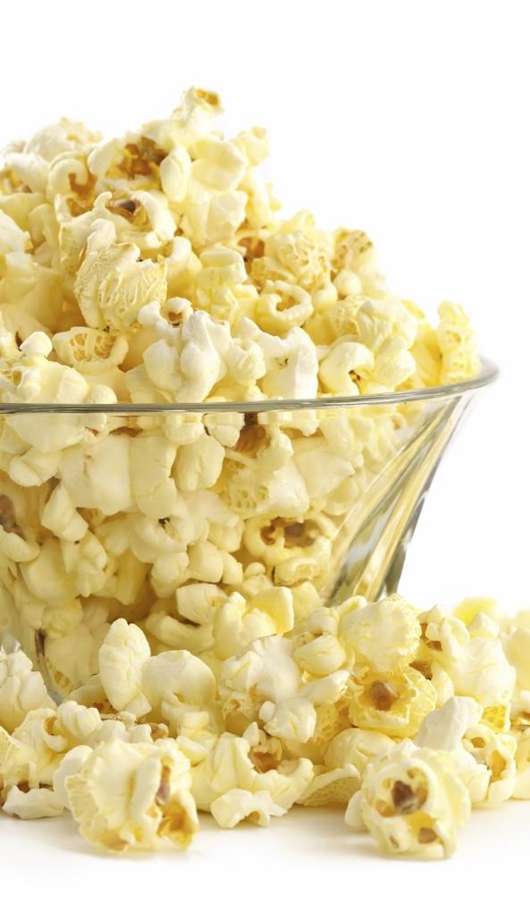 POP CORN Prep Time: 15 minutes Calories: 100 calories (APPROX) Serves: 3 ¼ cup of corn (popping) 1 teaspoon of coconut or olive oil pepper (grounded) salt Put a large pot on stove on medium to high