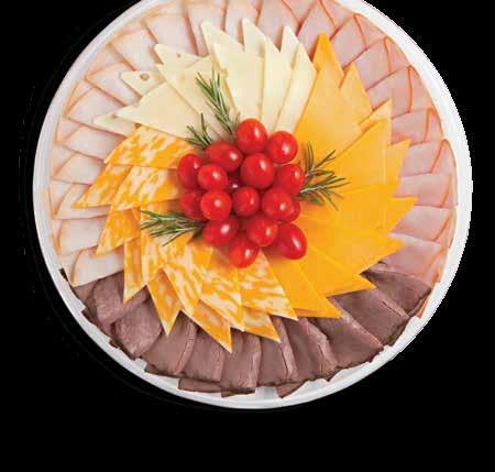 Great for any party! Includes crackers. Two ounces meat and 1.33 ounces cheese per guest Small Platter serves 10 25.00 Medium Platter serves 20 50.00 Large Platter serves 30 75.