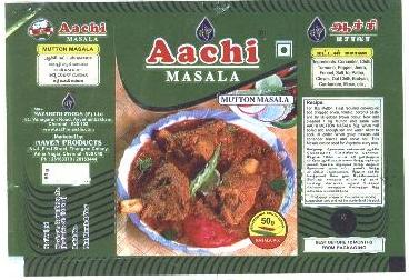 1720891 13/08/2008 MR.A.D. PADMA SIGH ISSAC trading as M/S.AACHI SPICES & FOODS PVT. LTD., NO.