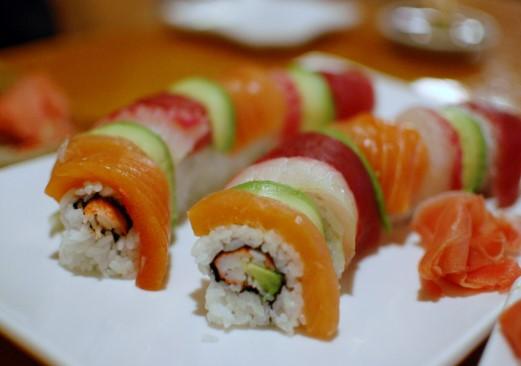 Sushi Rolls Listed with main ingredients only Austell Roll* $7.50- Shrimp Tempura & spicy tuna Alaskan Roll*$8.