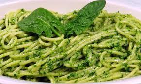Zucchini Linguine with Spinach Lemon Pesto [Serves 2]** 4 zucchinis 3 cups baby spinach ¼ cup basil 3 garlic cloves Juice of 1 small to medium lemon ¼ cup cashews ½ cup extra virgin olive oil ½ cup