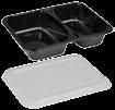 Catering Baking Products Plastic Trays Take Away Cutlery Plates Drinking Cups Cling Film 98 A-PET Standard Main Dish Standard serie, 1-compartment 133138 132881 (gross) WxL (cm) H (cm) 1410 ml Clear