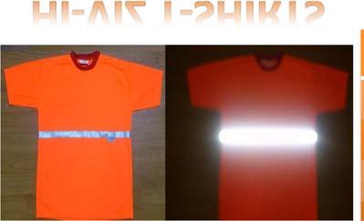 Reflective Vest Product Code : T-Shirt RFT54 Front Opening Round Neck
