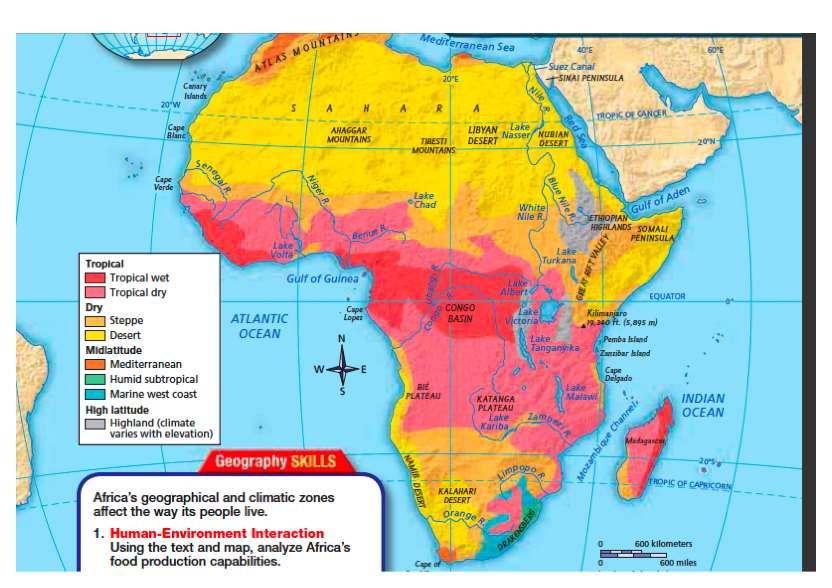 I. Development of Early African Civilization A.