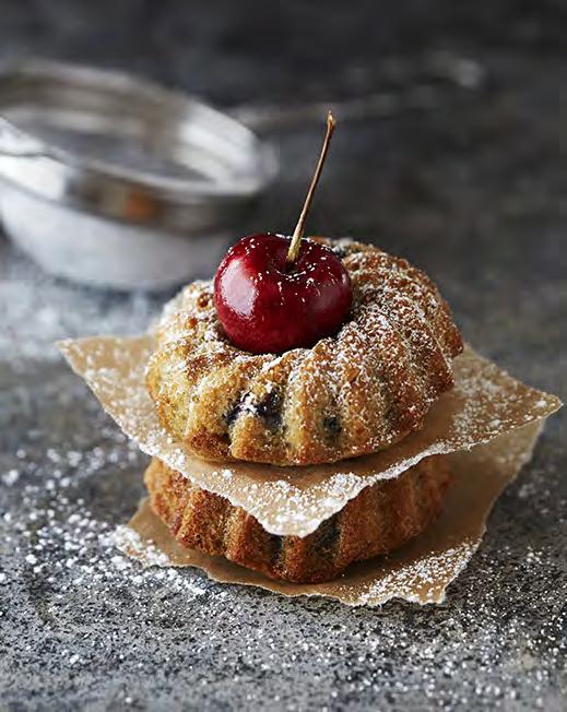 Cherry & Cinnamon Bundt Cakes These delicious delights make an elegant accompaniment to a cup of tea.