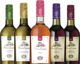 35 per bottle PIERRE LACASSE Sauvignon Blanc, Chardonnay, Rosé, Merlot, Cabernet Sauvignon 3.