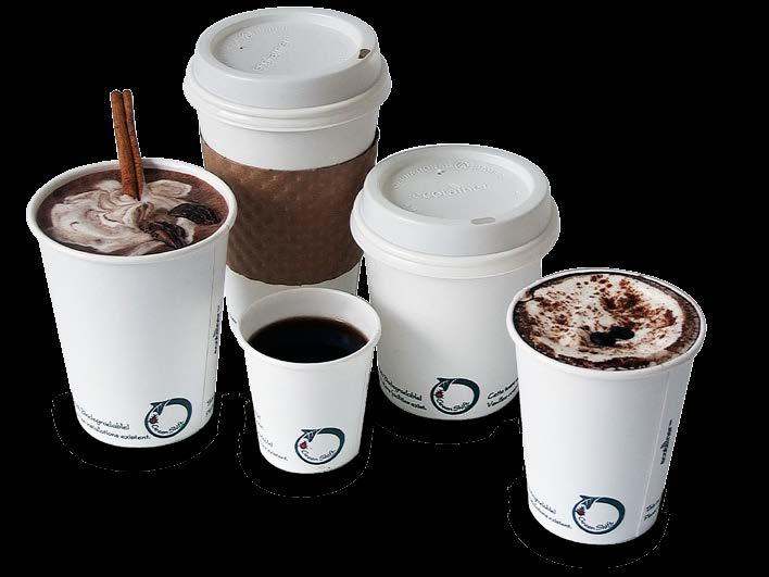 Cups & Lids (Hot) 100% Biodegradable & Compostable Made from 100% Renewable