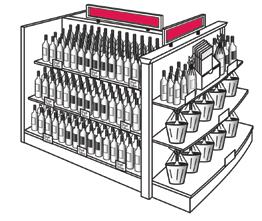 Promotional Fixture Shop & Save Event Continued Merchandising Instructions (continued) 1G - One Gondola The Promotional Fixture is a gondola with one rounded end and one four foot section of shelving.