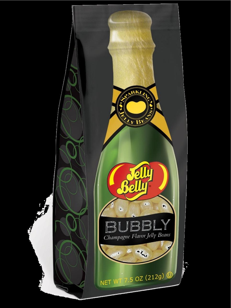 12-7.5 oz Jelly Belly Gift Bag BUBBLY Champagne Flavor Jelly Beans Fun, festive gift for any celebration (and