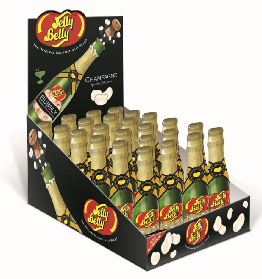 party favor or gift topper Looks like a real champagne bottle Jelly Belly