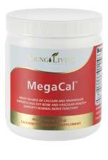 MegaCal MegaCal is a wonderful source of calcium, magnesium, manganese, and vitamin C. It supports normal bone vascular and nerve function.