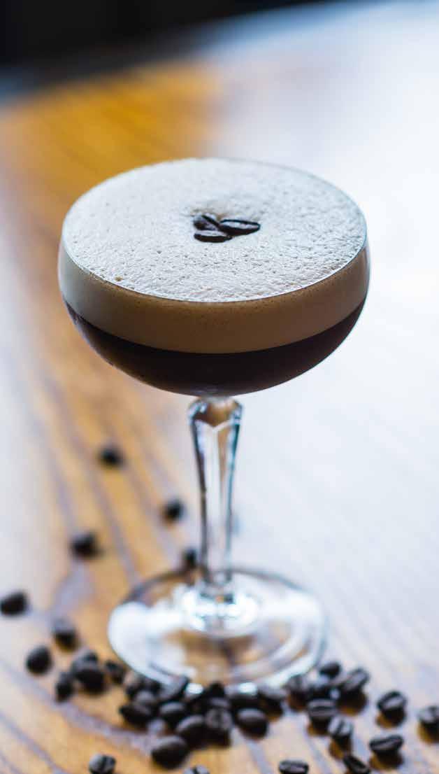 MARTINI This sophisticated and stylish drink is unforgettable with its flavours of smooth-tasting coffee shaken with Smirnoff vodka, Kahlua and vanilla gomme PORNSTAR MARTINI A cheeky classic