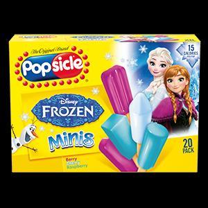 POPSICLE Frozen Mini s Per 1 pop INGREDIENTS: BERRY MINI ICE POP [WATER, HIGH FRUCTOSE CORN SYRUP, CORN SYRUP, SUGAR, LESS THAN 1% OF: MALIC ACID, CITRIC ACID, GUAR GUM, BEET JUICE
