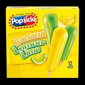 POPSICLE Banana Lemon-Lime INGREDIENTS: WATER, HIGH