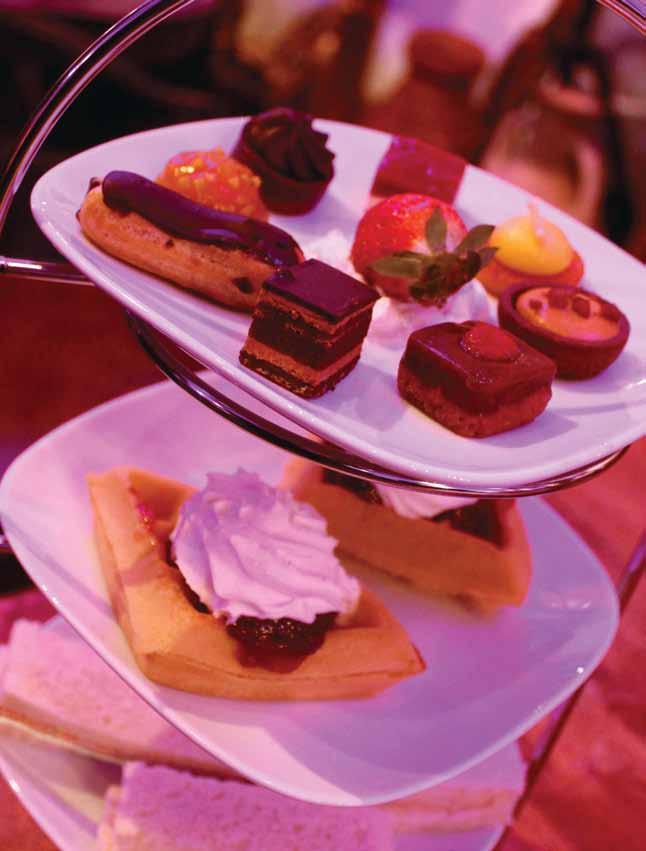 An alternative afternoon tea 12noon - 5pm n RESERVATION REQUIRED n n CHOICE OF AFTERNOON TEA FOR TWO, FOUR OR SIX PERSONS 12.49 PER PERSON what you get 1. A selection of finger sandwiches. 2.