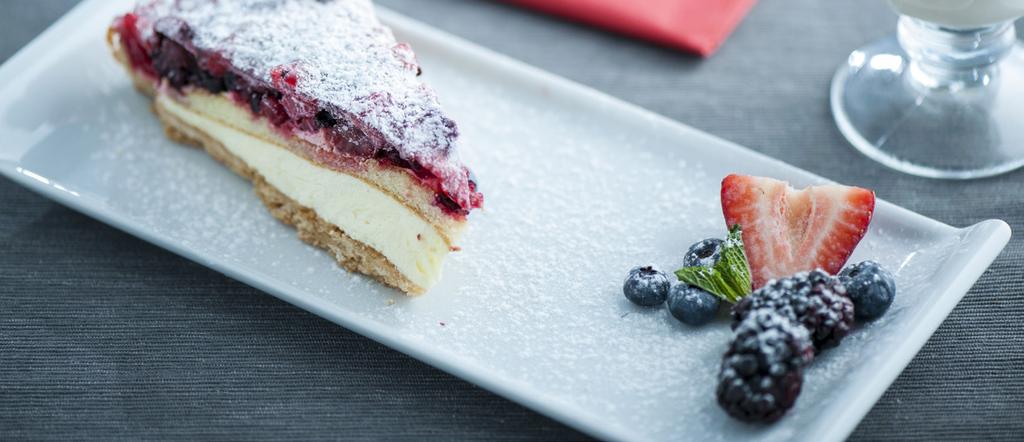 CAKES Mixed Berry Cake $8.95 Short pastry base filed with Chantilly cream topped with a layer of sponge cake and berries. Napoleon $7.95 Puff pastry filled with custard cream Tiramisu $8.