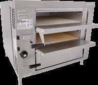deck. Ovens can also be double stacked or stacked on a Cyclone series convection oven.