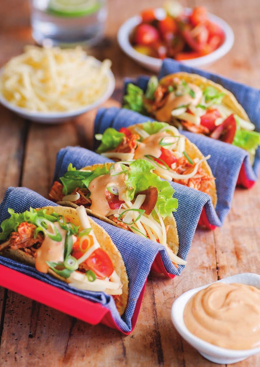 Mexican Add some quick and easy Mexican dishes to your menu with these great recipe ideas using the Wood s range of condiment products.