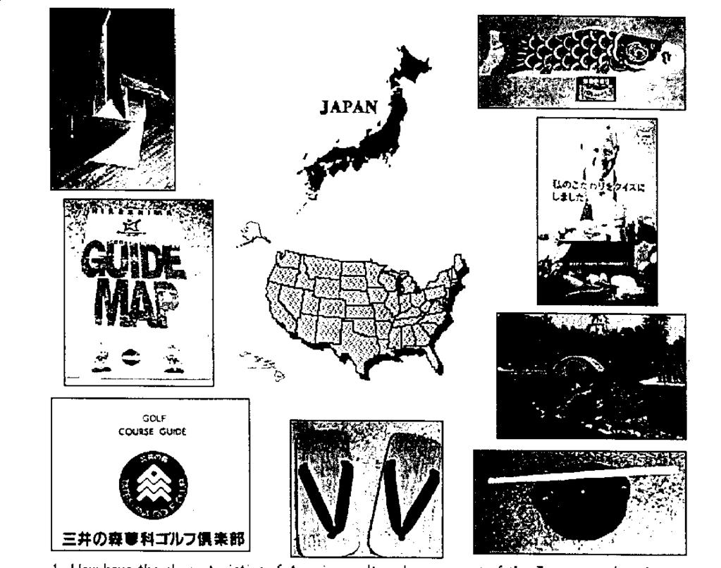 Cultural Diffusion Resource 2 Name Date Look at each of the pictures and draw a solid line from each of the items from Japan that became part of the American culture to the map of the United States.