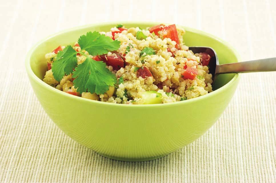chicken quinoa salad with cranberries & walnuts April 2015 serves: 6 calories: 240 total fat: 11 g saturated fat: 1 g cholesterol: 43 mg sodium: 180 mg potassium: 210 mg total carbohydrates: 20 g