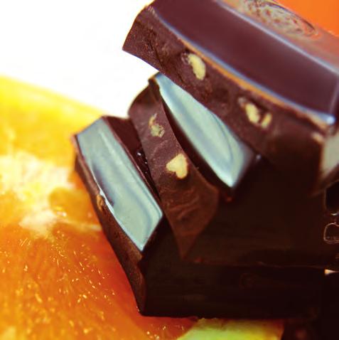 77% DARK CHOCOLATE orange Juicy fruitiness paired with a tart heart of