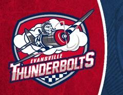 Evansville Entertainment Evansville Thunderbolts Ice Hockey Evansville Ford Center 1 SE MLK Jr. Blvd. The Thunderbolts are a professional hockey team whose season lasts from November through March.