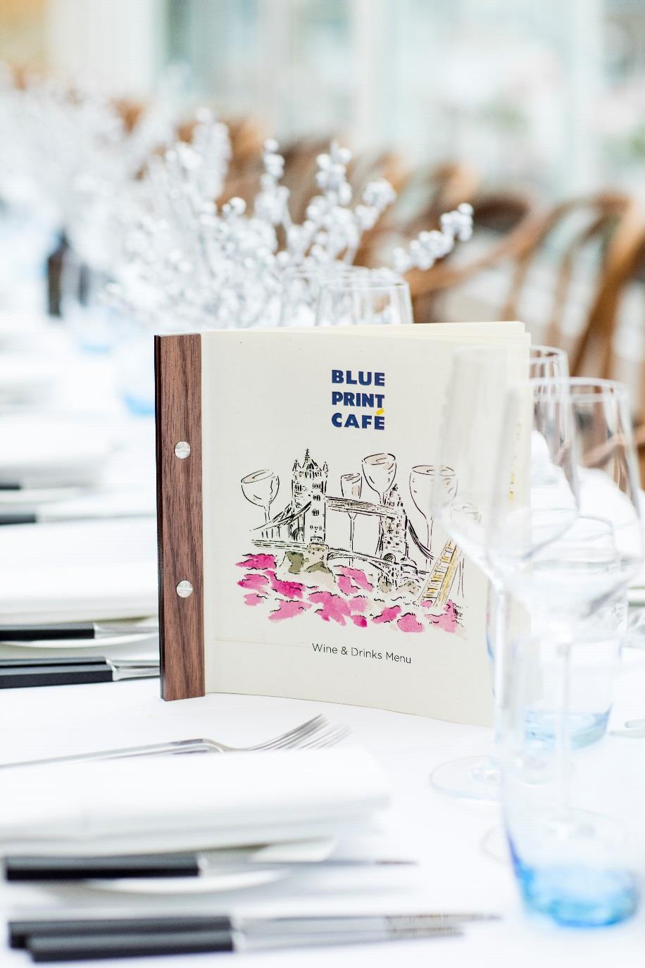 THE PERFECT BACKDROP FOR ANY EVENT Set on the second floor of 28 Shad Thames overlooking the river, BluePrint Café offers a bright and airy pace complete with its own terrace.