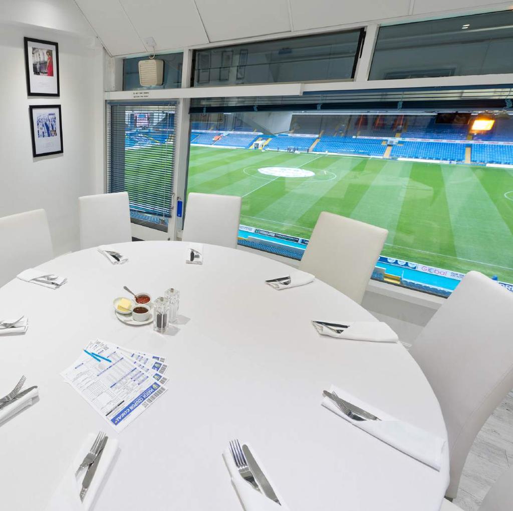 LEVEL THREE HOSPITALITY BOXES Our Level 3 Hospitality Box holders enjoy one of the finest matchday experiences Elland Road has to offer.