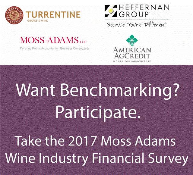 Wine Benchmarking Survey The most comprehensive industry survey of financial and operational benchmarks provides wineries and grape growers with comparative information especially vital for an