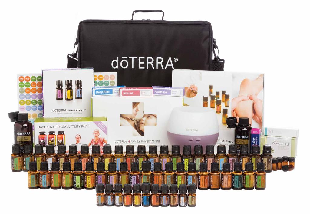 368 325 EVERY OIL ENROLLMENT KIT* Every oil dōterra sells plus a few select products to explore and share.