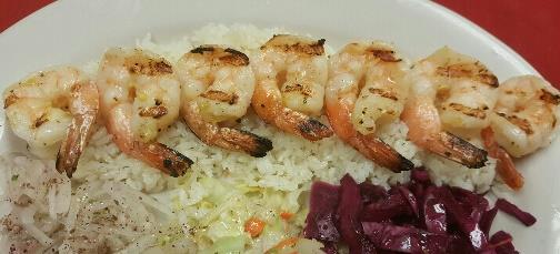 VEGETABLE and SEAFOOD SELECTIONS Shrimp Kebab (F-G-D-N-S) 17.