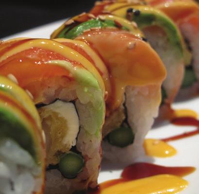 50 Batman Roll* California Roll, topped with salmon, cream cheese. Baked with spicy mayo and yummy sauce 11 Beef Roll* Grilled NY steak, asparagus, avocado, lettuce, cucumber and yummy sauce 8.