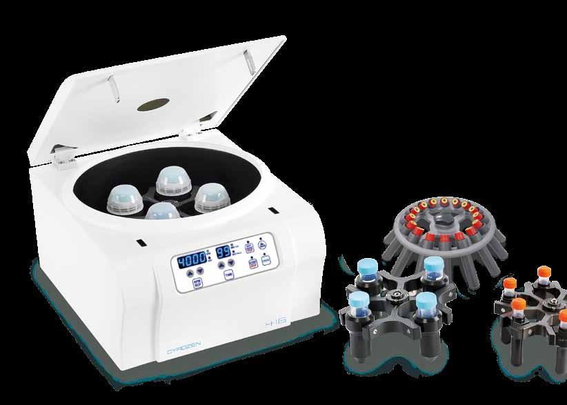 Maximized Capacity Clinical Centrifuge Low-speed Centrifuge, 416 The 416 is a compact bench top centrifuge with maximized capacity of 400 ml at a time.