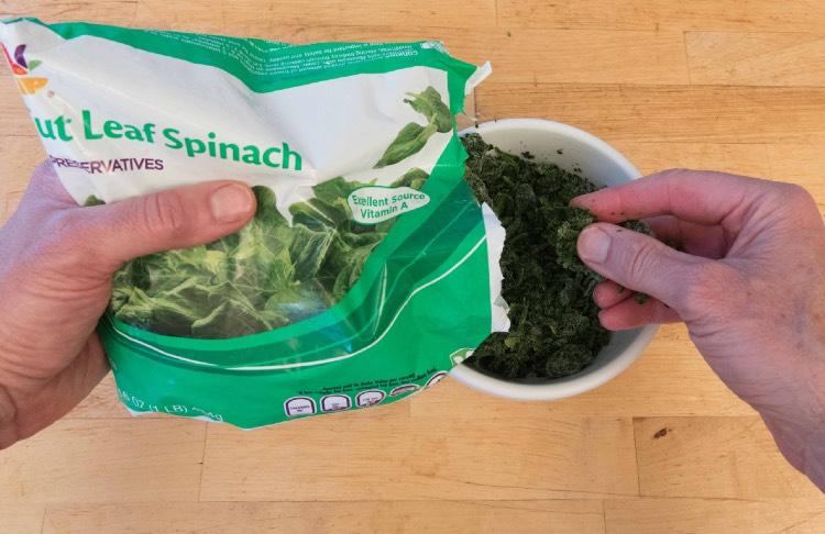 spinach, put a big