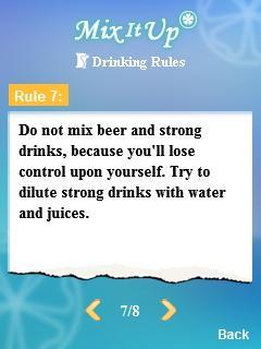 Drinking Rules Summary of