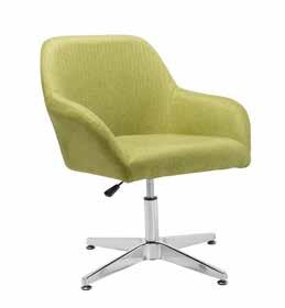 Features swivel seat and height adjustable base.