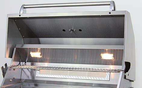 INFRARED BACK BURNER All ALLEGRA gas grills are available with or without rotisserie.