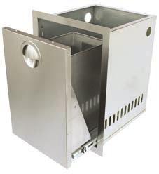 Handle CUT OUT SIZE: 17 1/4 W x 24 1/4 H TRASH CAN